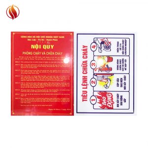 Bảng nội quy tiêu lệnh Mica