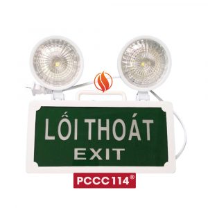 Đèn sự cố kết hợp Exit thoát hiểm (Tem kiểm định)
